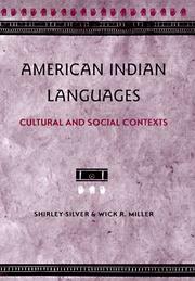 Cover of: American Indian languages | Shirley Silver