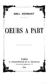 Cover of: Coeurs à part by Abel Hermant
