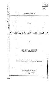 Cover of: The Climate of Chicago