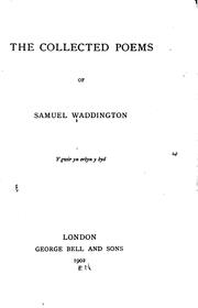 Cover of: The Collected Poems of Samuel Waddington