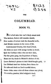 Cover of: The Columbiad: A Poem