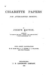 Cover of: Cigarette Papers for After-dinner Smoking by Joseph Hatton