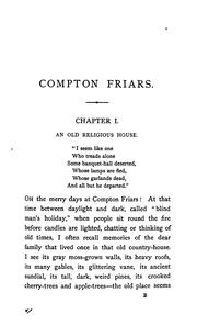 Cover of: Compton Friars, by the author of 'Mary Powell'.
