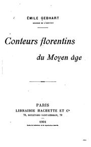 Cover of: Conteurs florentins du moyen âge