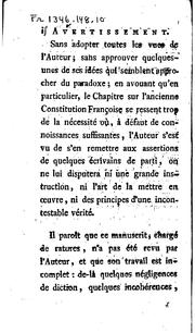 Cover of: Considérations Sur la France by Joseph Marie de Maistre