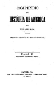 Cover of: Compendio de historia de America