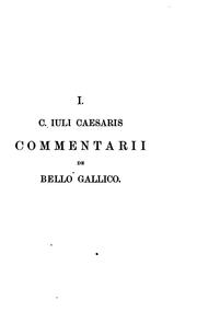 Cover of: Commentarii cum A. Hirti aliorumque supplementis by Gaius Julius Caesar