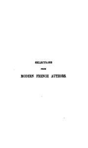 Cover of: Contes et critiques français, recueilles des auteurs modernes, by the author of 'Amy Herbert' &c