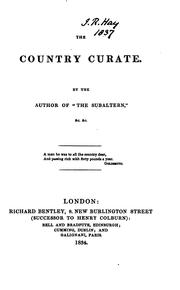 Cover of: The country curate, by the author of 'The subaltern'.