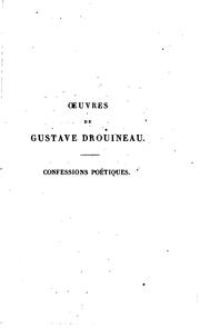 Cover of: Confessions poétiques