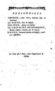 Cover of: Céphise; ou, L'erreur de l'esprit; comédie en un acte et en prose ...: ou L ... by Marsollier