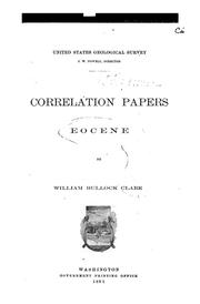 Cover of: Correlation Papers ; Eocene