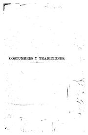 Cover of: Costumbres y tradiciones