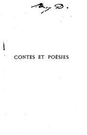 Cover of: Contes en vers: et poésies diverses
