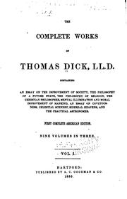 Cover of: The Complete Works of Thomas Dick by Thomas Dick