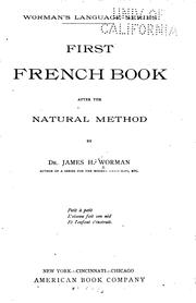 Cover of: Cours de franca̧is: d'après la méthode naturelle = First French book after ... by James Henry Worman