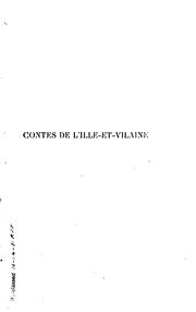 Contes de l'Ille-et-Vilaine by Adolphe Orain