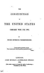Cover of: The Constitution of the United States Compared with Our Own