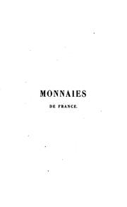 Cover of: Considérations historiques et artistiques sur les monnaies de France
