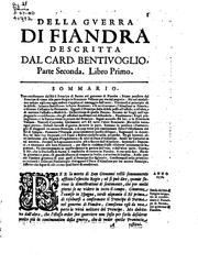 Cover of: Della gverra di Fiandra
