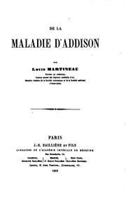 De la maladie d'Addison by Louis Martineau