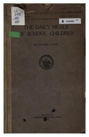 Cover of: The Daily Meals of School Children