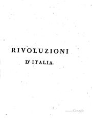 Cover of: Delle rivoluzioni d'Italia libri ventiquattro