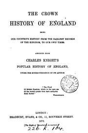 Cover of: The crown history of England