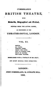 Cover of: Cumberland's British Theatre