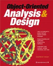 Cover of: Object-oriented analysis & design by Andrew Haigh