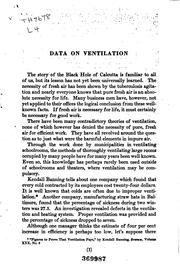 Cover of: Data on ventilation, supplementary to section II of "Scientific office ...