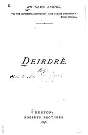 Cover of: Deirdré by Robert Dwyer Joyce