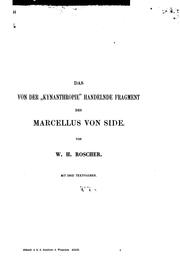 Cover of: Das von der "Kynanthropie" handelnde Fragment des Marcellus von Side