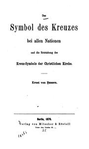 Cover of: Das symbolddes Dreuzes bei allen Nationen