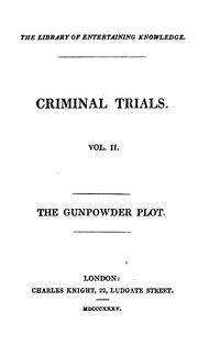 Cover of: Criminal trials [by D. Jardine]. by David Jardine