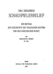 Cover of: Das Dresdner Schauspielerrelief: ein Beitrag zur Geschichte des tragischen ...
