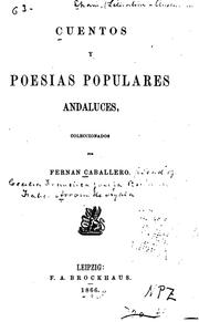 Cover of: Cuentos y poesías populares andaluces: Coleccionados