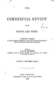 Cover of: De Bow's Commercial Review of the South & West