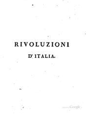 Cover of: Delle rivoluzioni d'Italia libri ventiquattro