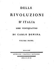 Cover of: Delle rivoluzioni d'Italia libri ventiquattro: Libri Ventiquattro