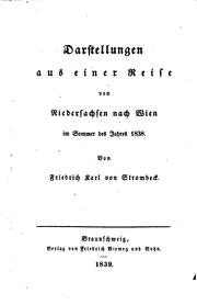 Cover of: Darstellungen aus einer Reise von Niedersachsen nach Wien im Sommer des Jahres 1838