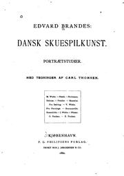 Cover of: Dansk skuespilkunst: portraetstudier by Edvard Brandes