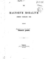 De Magnorum moralium codice Vaticano 1342 dissertatio by Franz Susemihl