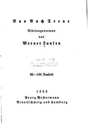 Cover of: Das Buch Treue: Nibelungenroman