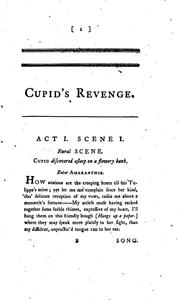 Cover of: Cupid's Revenge: As it is Performed at the Theatre-Royal, Hay-Market. The ...