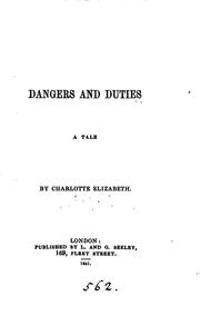 Cover of: Dangers and duties, by Charlotte Elizabeth