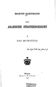 Cover of: Das arabische Strophengedicht