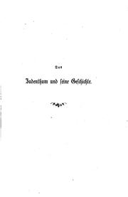 Cover of: Das Judenthum und seine Geschichte by Abraham Geiger