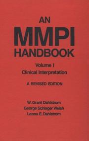 An MMPI handbook by W. Grant Dahlstrom