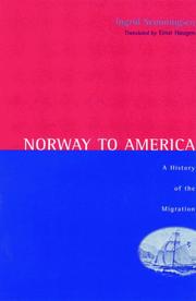 Cover of: Norway to America by Ingrid Semmingsen, Ingrid Semmingsen